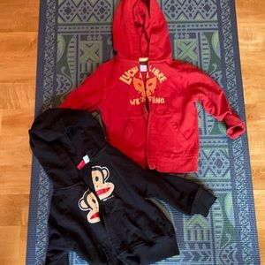 Yea red sweat shirt, Paul frank sweat shirt